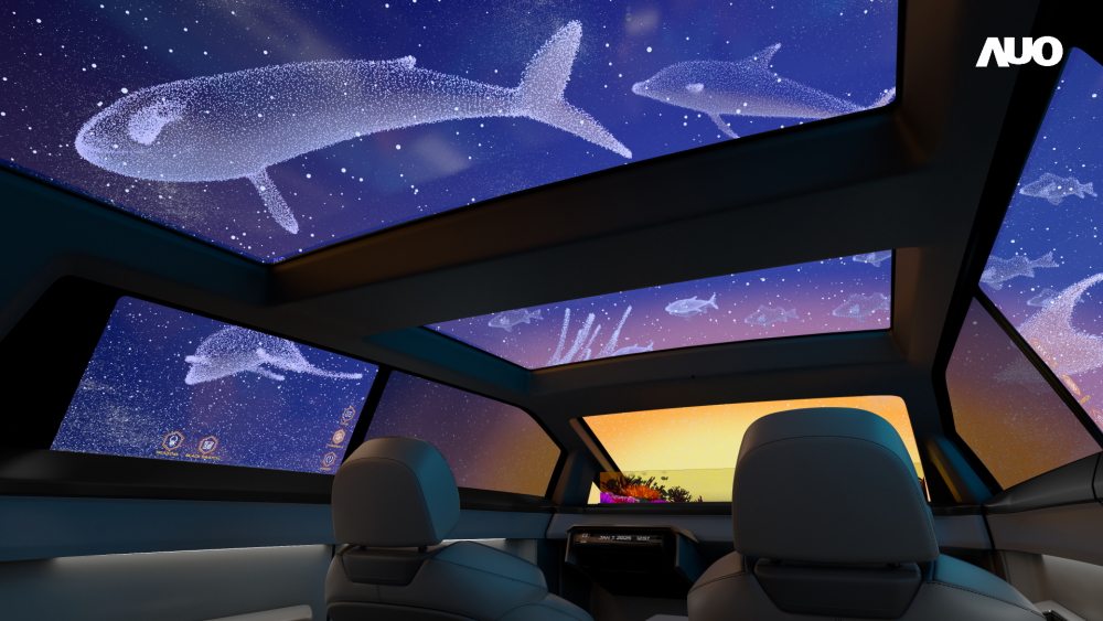 世界杯下单平台网站官网以Smart Cockpit 2025展示一系列领先业界的Micro LED Display HMI 解决方案，其中幻境全景天幕(Vitrual Sky Canopy)是全球首度导入大尺寸、透明Micro LED 显示器于天窗的应用，带来无边际的沉浸式体验